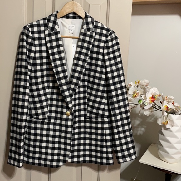 J. Crew Factory Jackets & Blazers - NWT J Crew gingham blazer